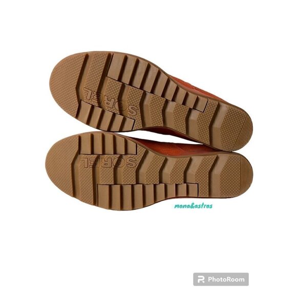 SOREL Women's Evie Pull On Waterproof‎ Wedge Boots NEW Wrap Red/Gum - Picture 2 of 4